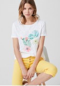 s.Oliver dámské tričko s květinovým potiskem