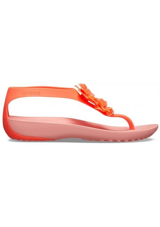 Crocs Serena Embellish Flip Bright Coral Melon Superjeans.cz