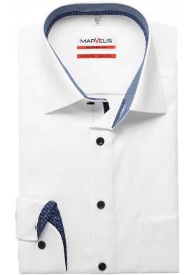 Marvelis pánská košile Modern Fit s prodlouženým rukávem