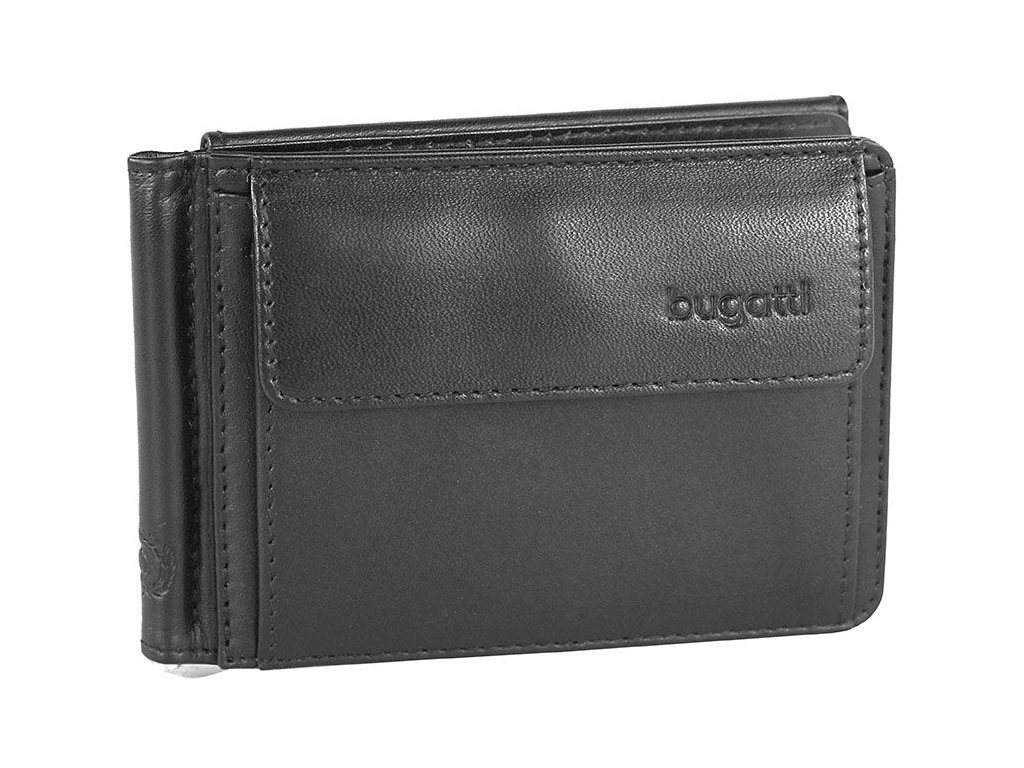 Bugatti pánská kožená peněženka "dolarovka" 49108501 Černá