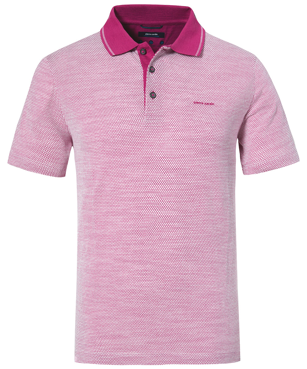 Pierre Cardin pánské triko s límečkem 20124.2007.7202 Růžová XL