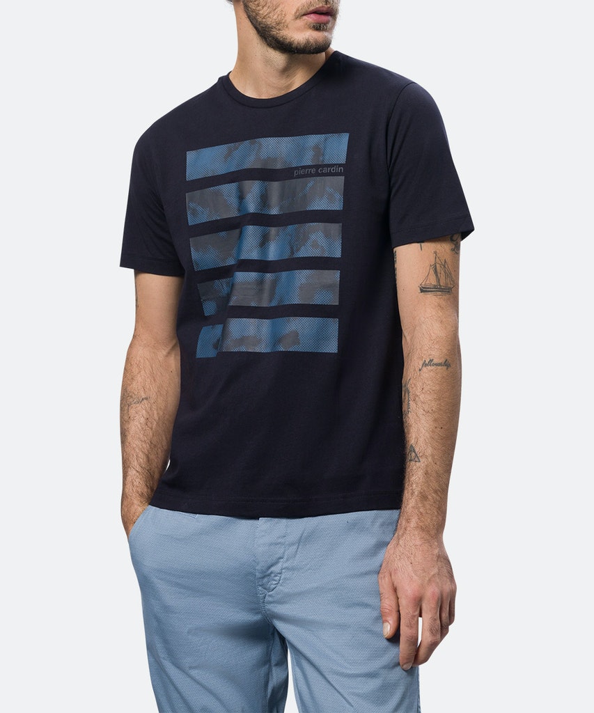 Pierre Cardin pánské triko 20400.2028/6000 Modrá L
