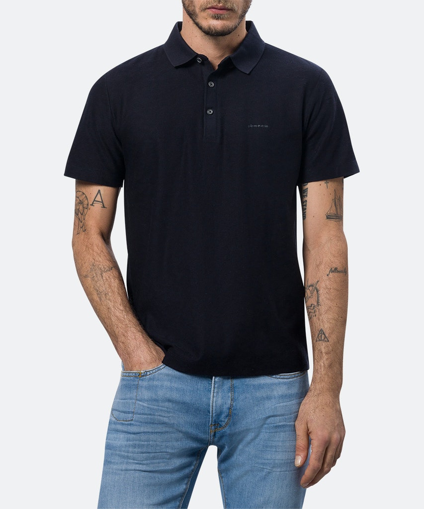 Pierre Cardin pánské triko s límečkem 20194.2014.6000 Modrá L
