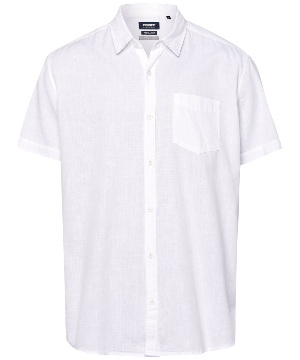 Pionner pánská košile s krátlým rukávem 40042/1010 Bílá L
