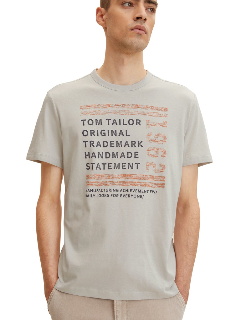 Tom Tailor pánské triko 1032906/29767 Šedá XXL