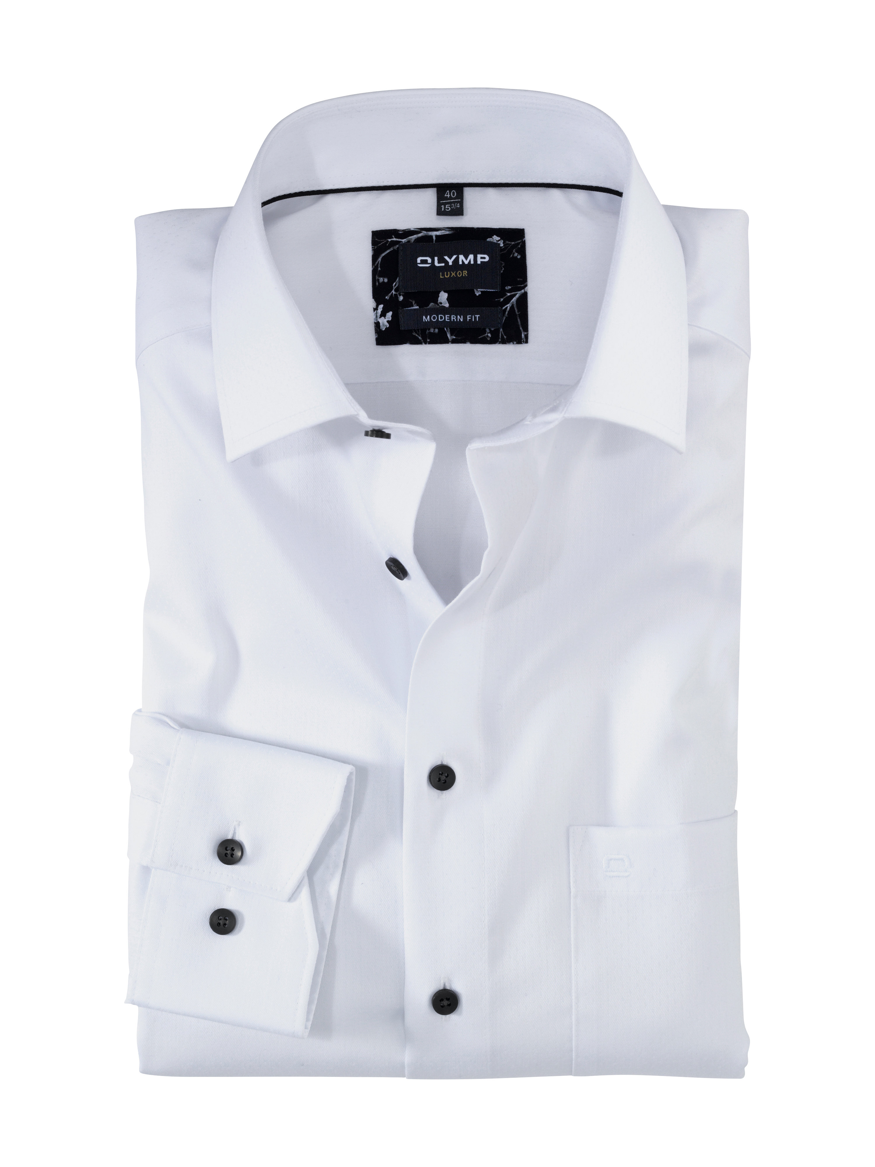 Olymp Modern Fit společenská košile 1320 24 00 Bílá 45