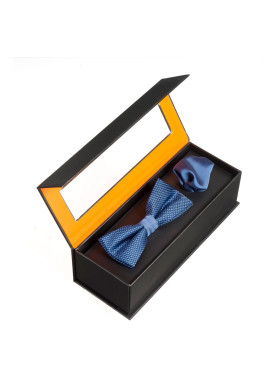 MONTI dárková krabička - motýlek a kapesníček do náprsní kapsy