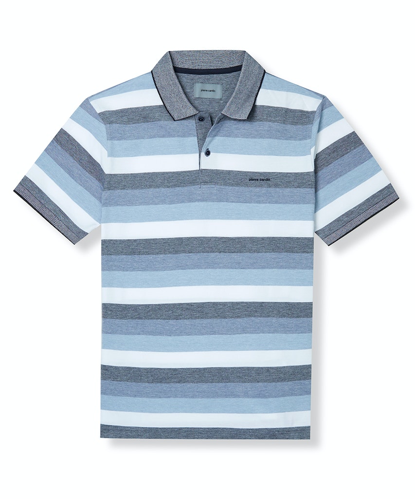 Pierre Cardin pánské triko s límečkem 20524.2032 6215 Modrá L