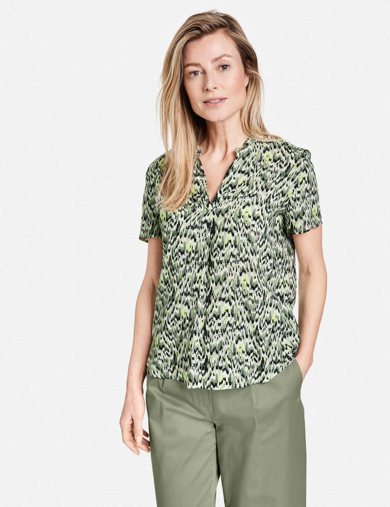 Gerry Weber dámská blůza 860040-66418 5058 Zelená 36