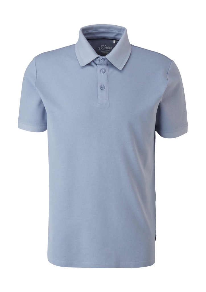 s.Oliver pánské triko s límečkem 2113219/5215 Modrá XL