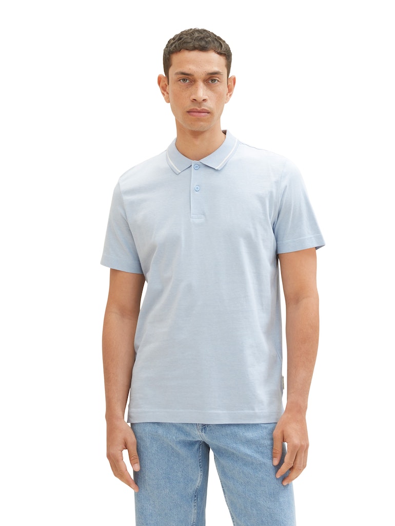 Tom Tailor pánské triko s límečkem 1036437/31992 Modrá XL