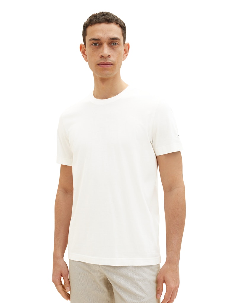 Tom Tailor pánské tričko 1036411 10332 Bílá XL