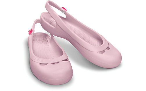 petal pink crocs