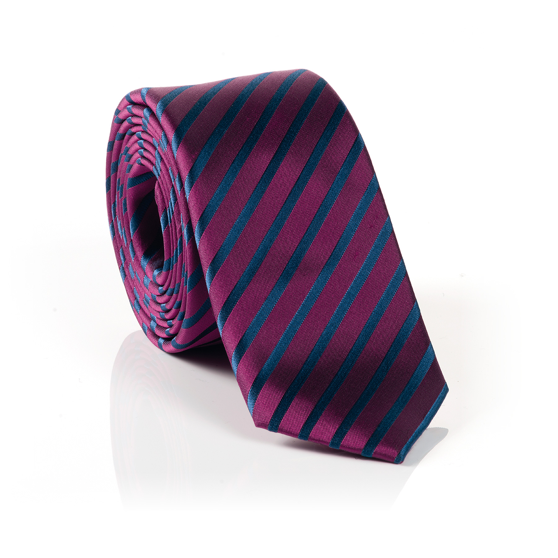 MONTI pánská kravata z hedvábí 0118000023410 Vínová ONE SIZE