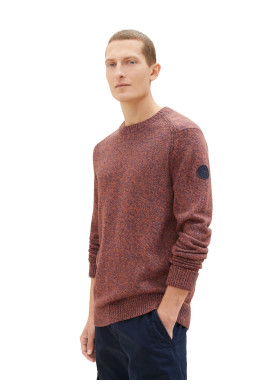 Tom Tailor pánský melírovaný svetr