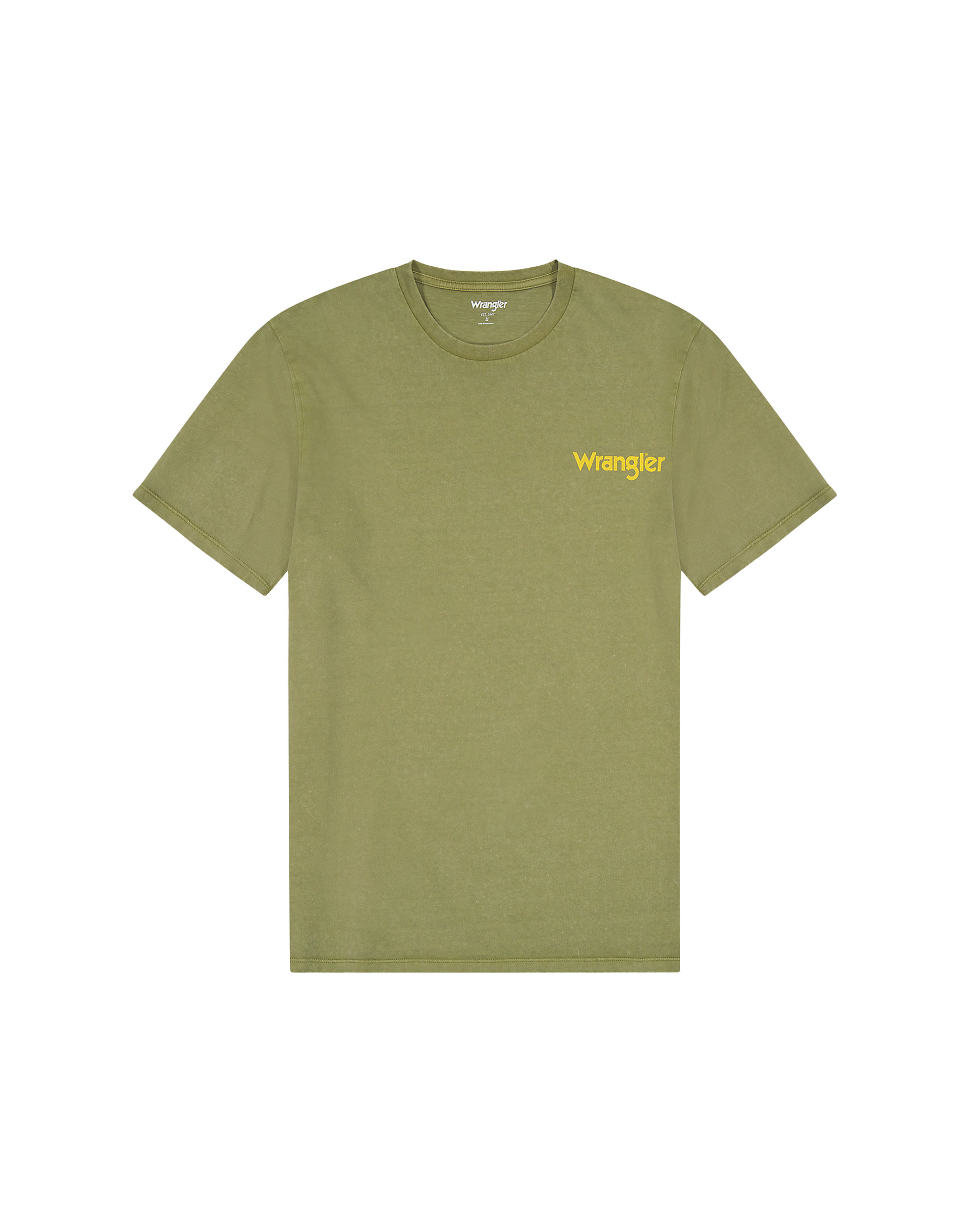 Wrangler pánské triko s potiskem 112350425 Zelená XXL
