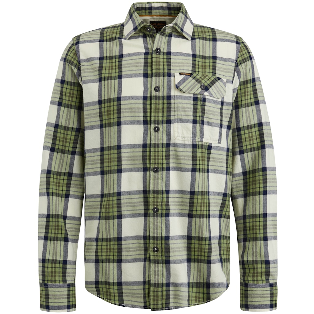 PME Legend pánská košile s dlouhým rukávem PSI2402202 6377 Zelená XL