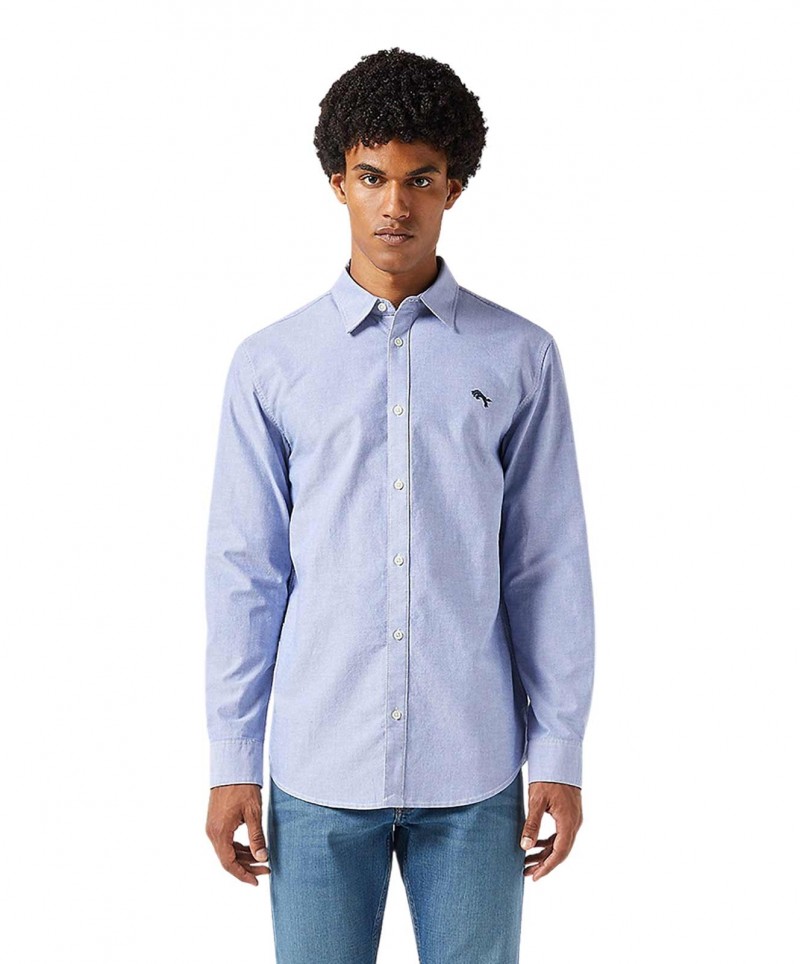 Wrangler pánská košile 112350481 Modrá L