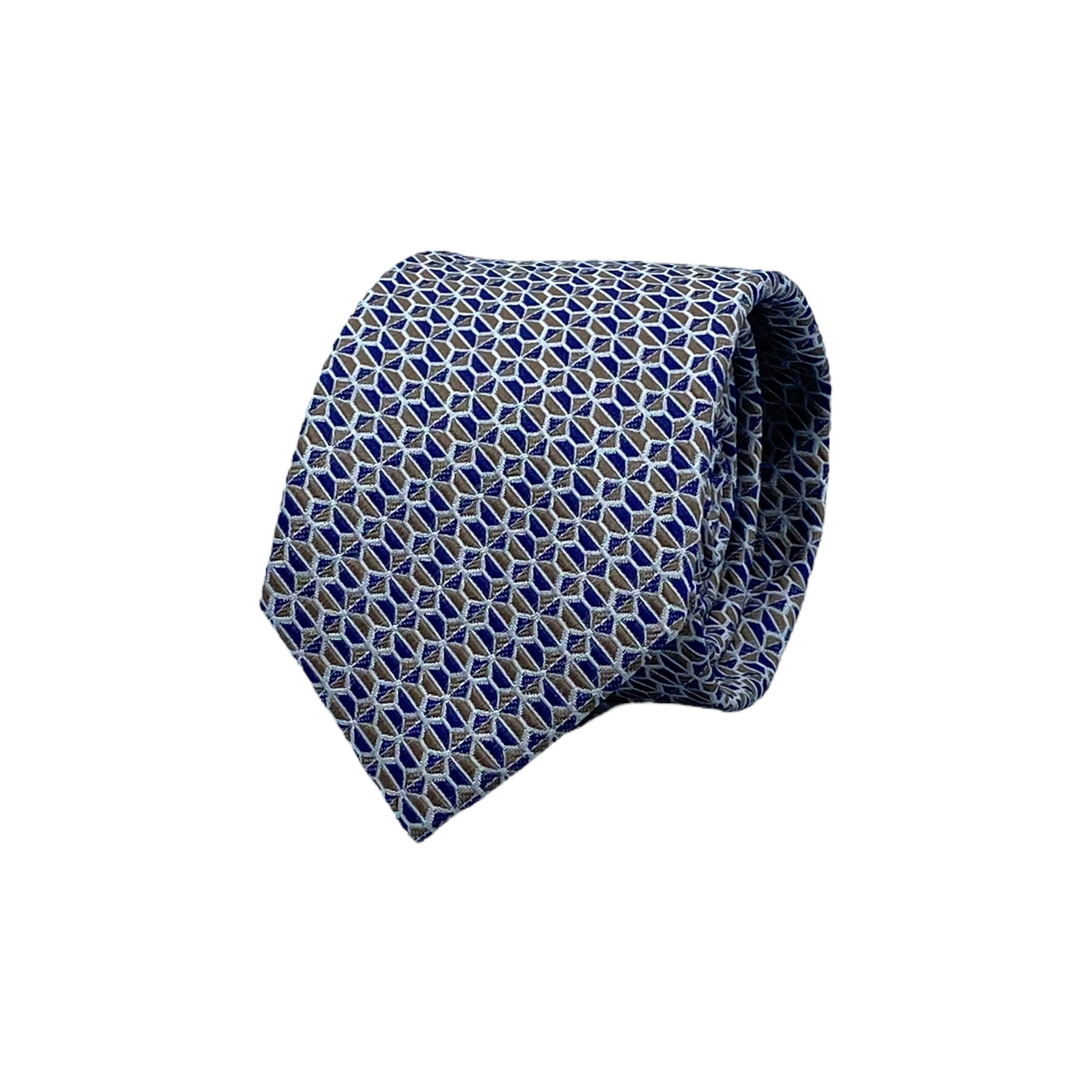 MONTI pánská kravata 100% hedvábí Béžová ONE SIZE