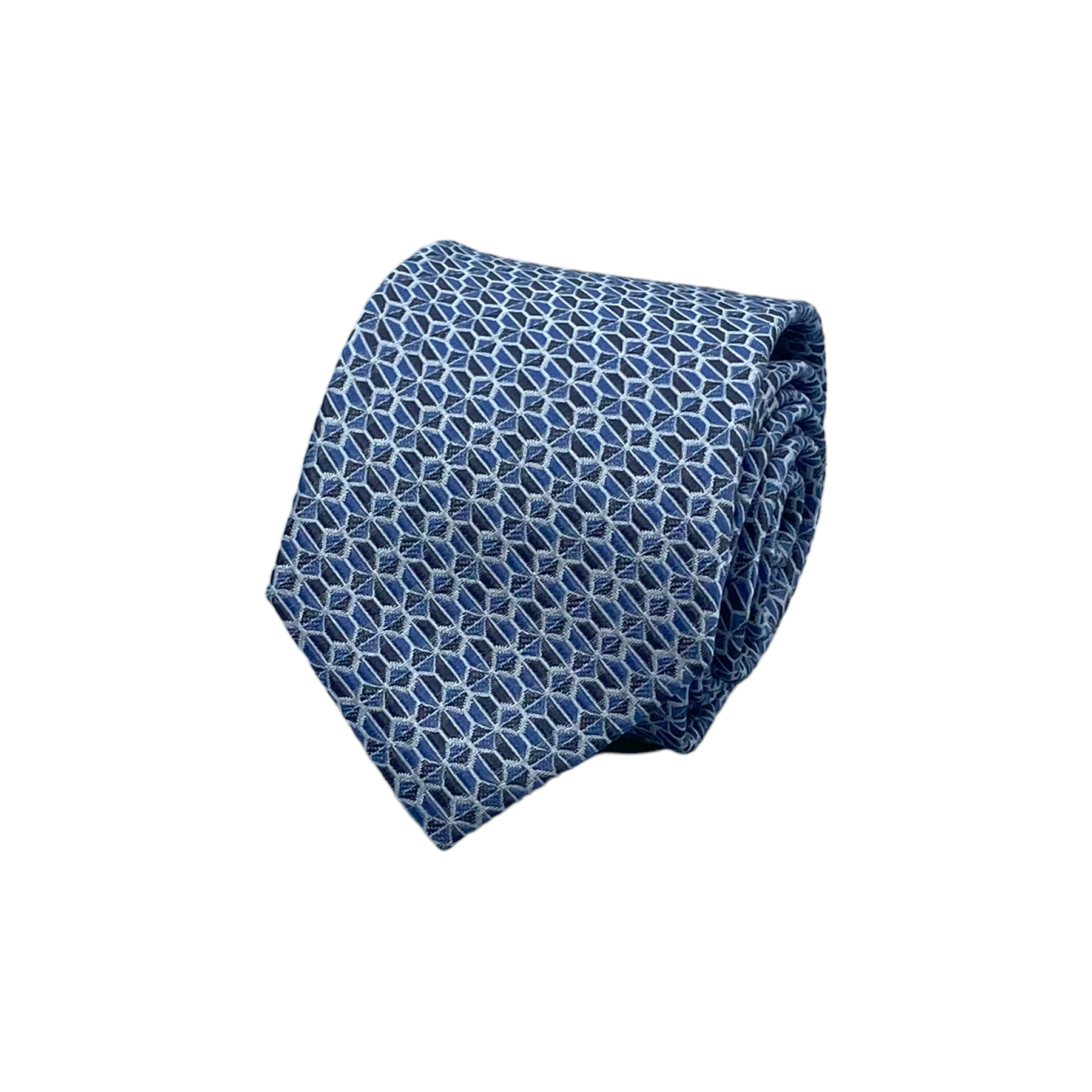 MONTI pánská kravata 100% hedvábí Modrá ONE SIZE
