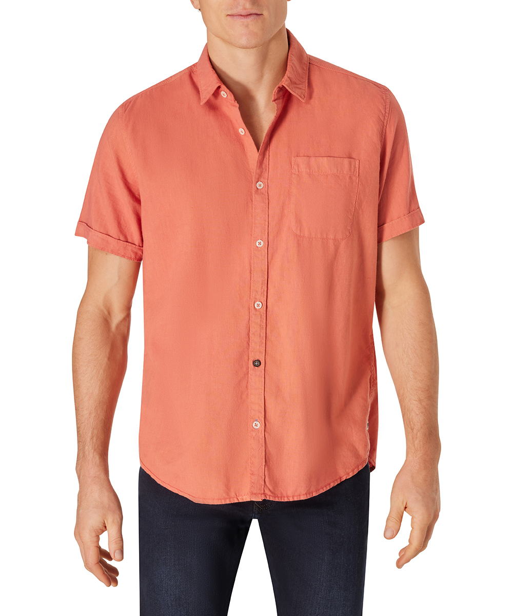 Pioneer pánská košile s krátkým rukávem 40149.2000 3209 Oranžová M