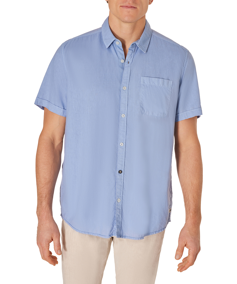 Pioneer pánská košile s krátkým rukávem 40149.2000 6130 Modrá XXXL
