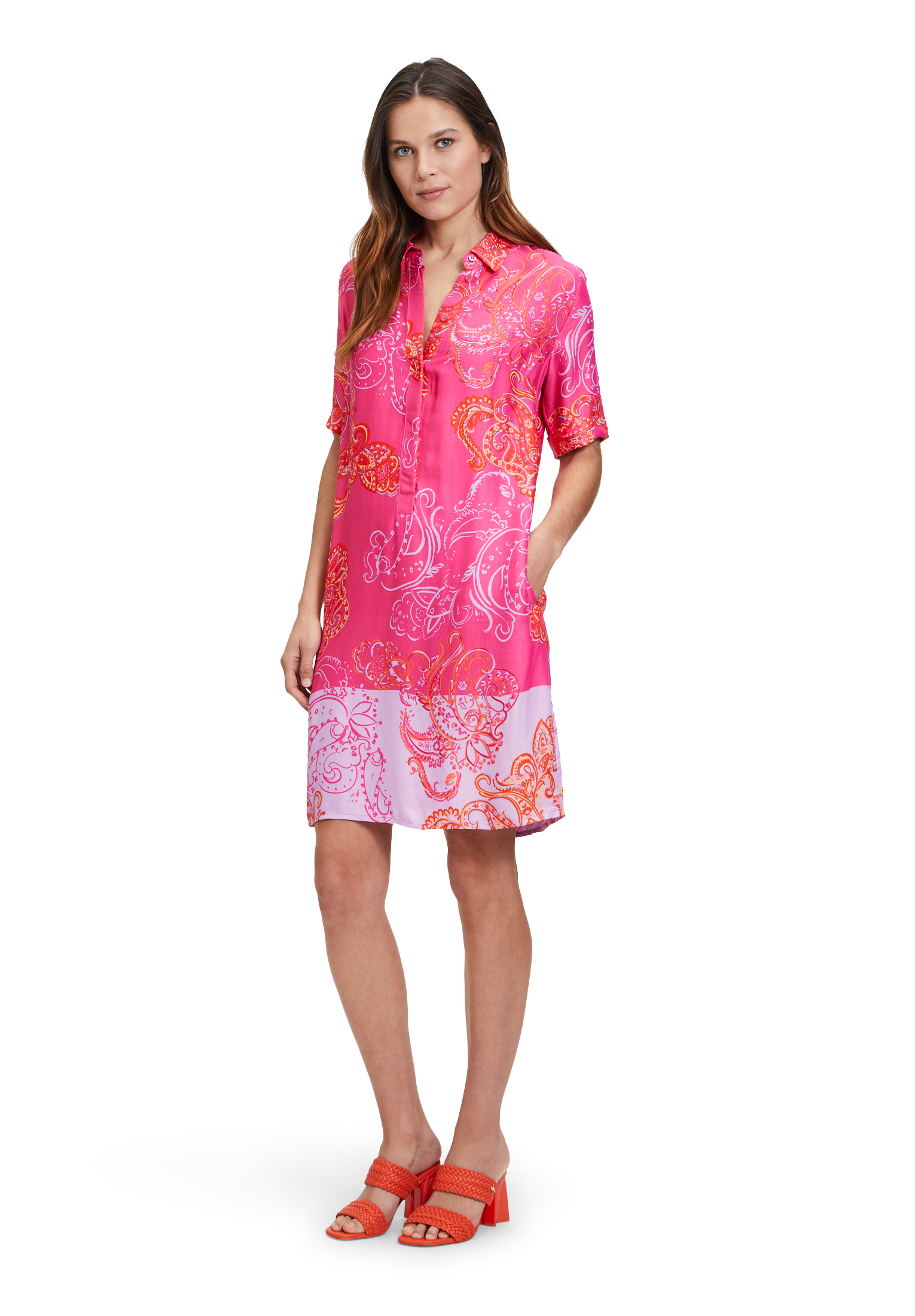 Betty Barclay letní košilové šaty 1547/2586 4843 Růžová 38