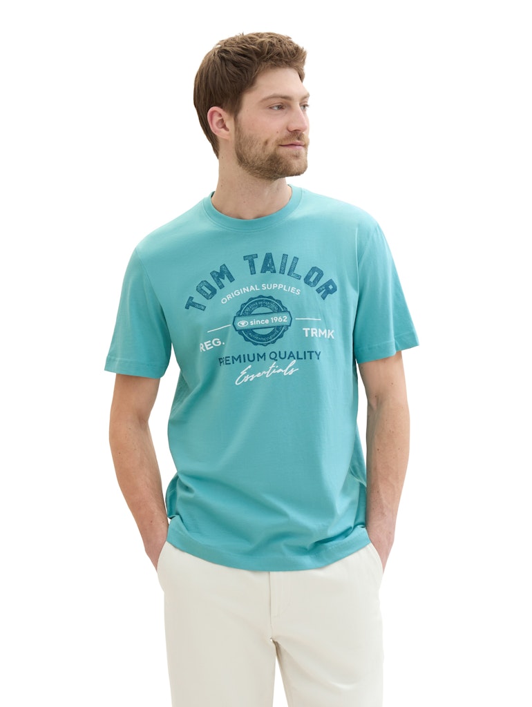 Tom Tailor pánské triko 1037735/35272 Modrá XL