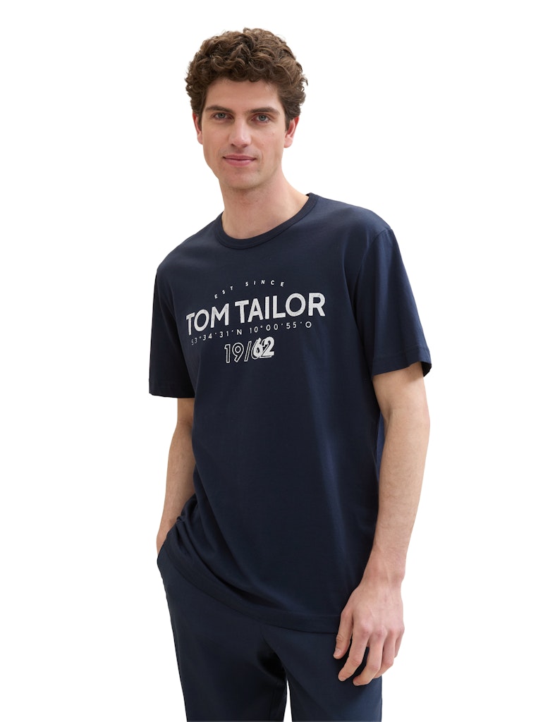 Tom Tailor pánské triko 1041871 10302 Modrá XXL