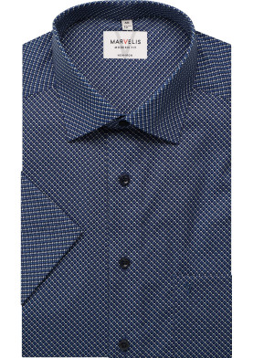 Marvelis Modern Fit pánská společenská košile s krátkým rukávem