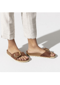 Birkenstock Madrid Big Buckle Natural Leather Oiled - Cognac