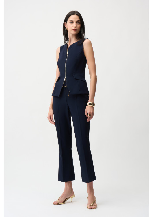 Joseph Ribkoff dámské společenské kalhoty s řetízkem