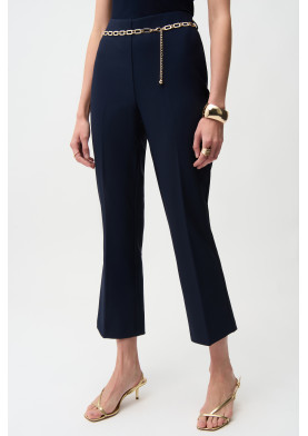 Joseph Ribkoff dámské společenské kalhoty s řetízkem