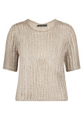 Betty Barclay dámský svetřík s krátkám rukávem a metalickým vláknem