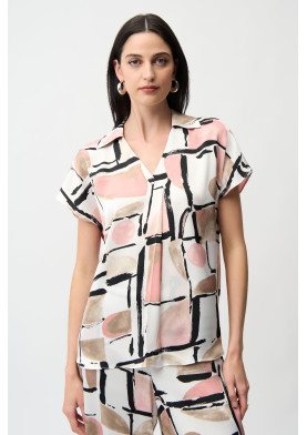 Joseph Ribkoff dámský top s abstraktním potiskem