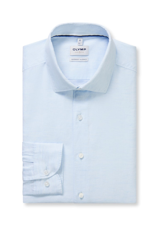 Olymp Level Five Body Fit pánská lněná košile