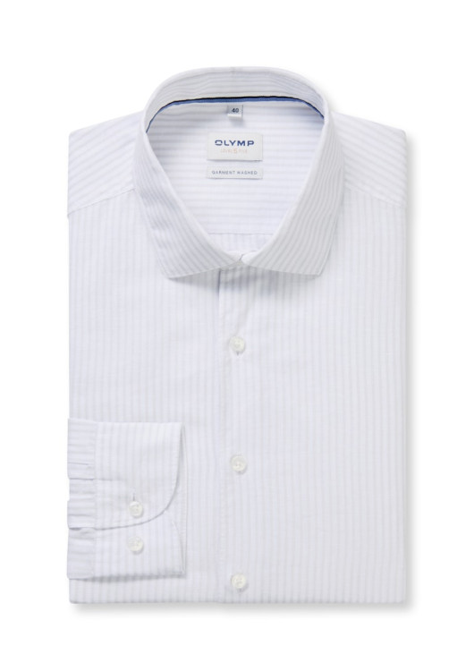 Olymp Level Five Body Fit pánská lněná košile