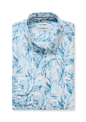 Olymp Level Five Body Fit pánská lněná košile