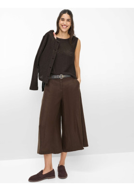 Brax lněné  široké culotte kalhoty