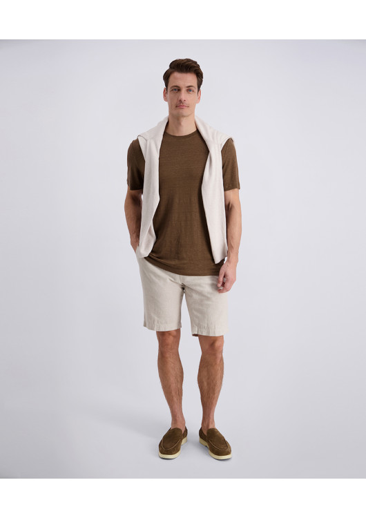 Pierre Cardin pánské lněné chino kraťasy