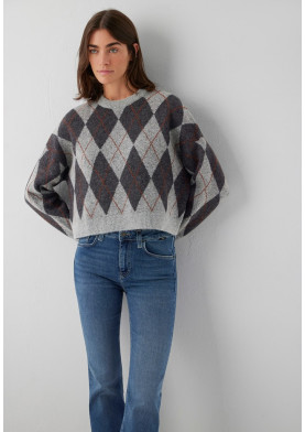 Mavi dámský svetr se vzorem