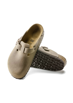 Birkenstock kožené pantofle Boston