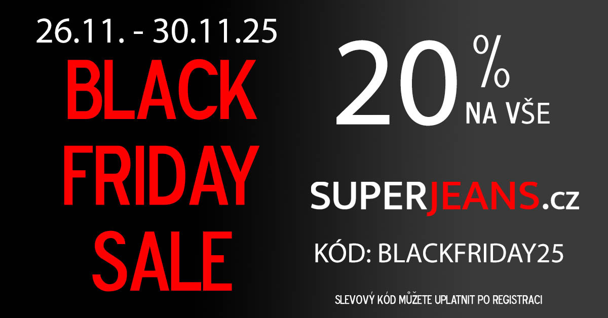 Black Friday na Superjeans.cz